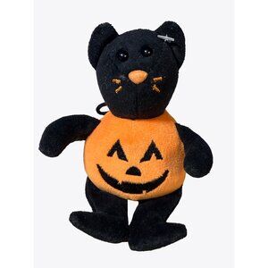 Ty Halloween Beanie Baby - CATKIN the Pumpkin Cat  5 Inch